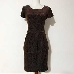 B.DARLIN Gold Glittery Dress